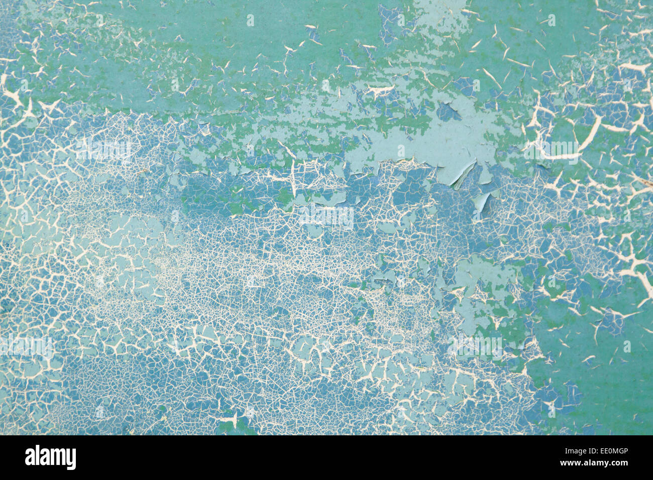 Peint, patiné bleu porcelaine, en orientation horizontale surface Banque D'Images