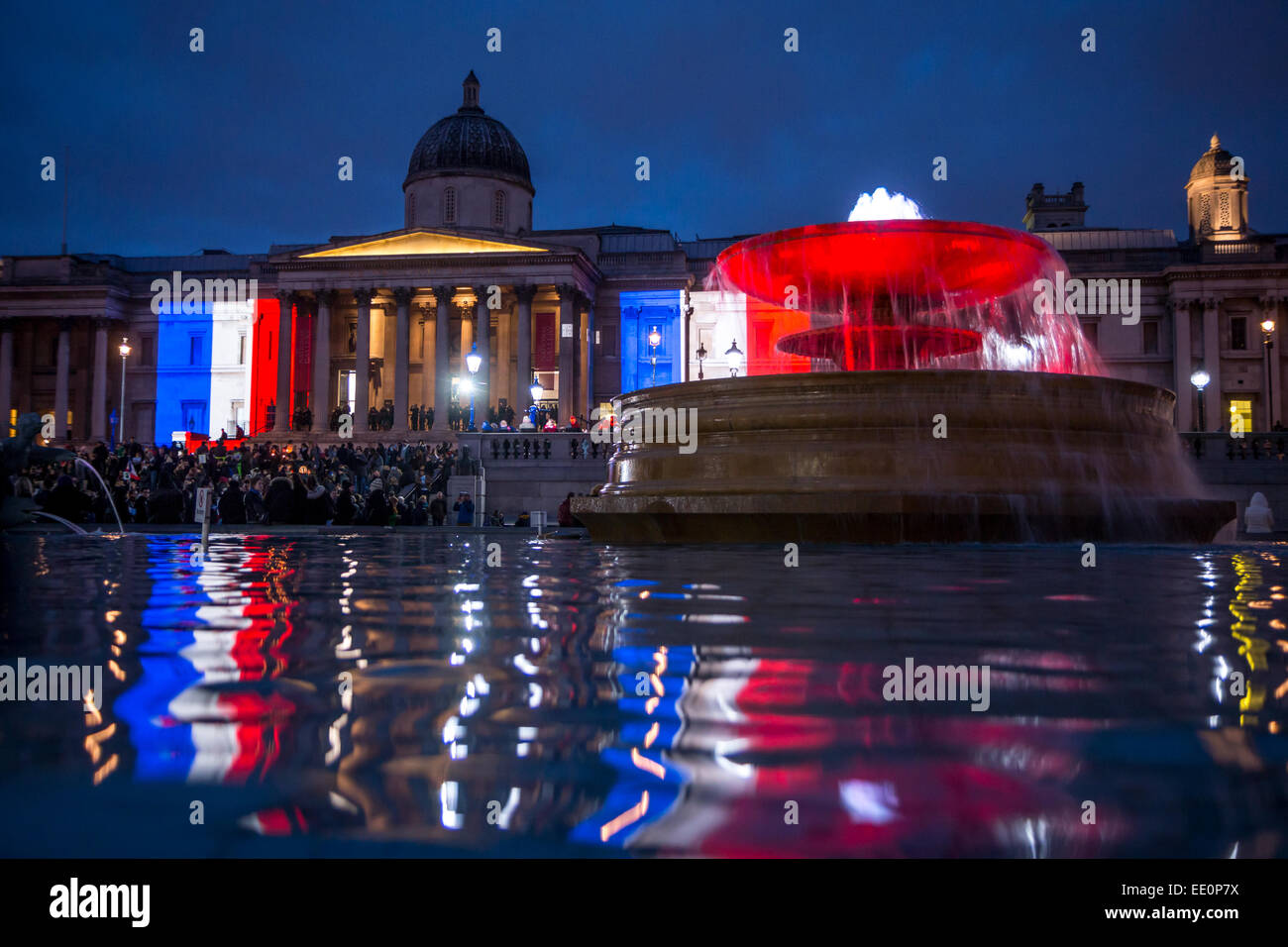 Londres, Royaume-Uni. Jan 11, 2015. Les Londoniens sont unis avec la France après les attaques terroristes : Zefrog Crédit/Alamy Live News Banque D'Images