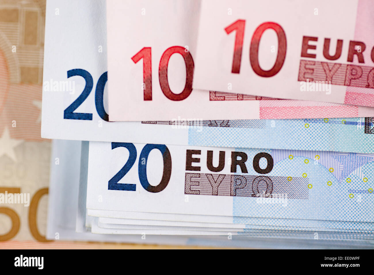 € billets en Euro Banque D'Images