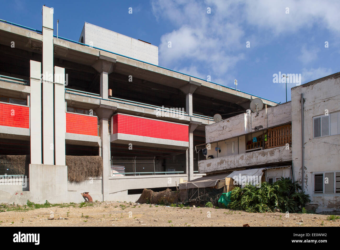 La gare routière centrale, Tel Aviv, Israël Banque D'Images