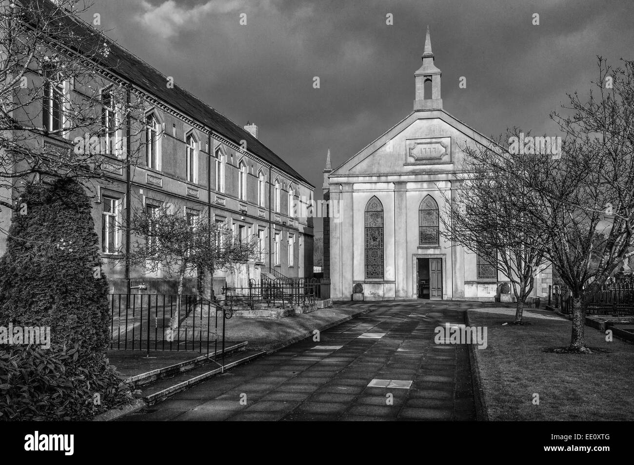 First Presbyterian Church, palmarès le bâtiment date de 1777 et a des associations avec les palmarès de en 1798. Banque D'Images