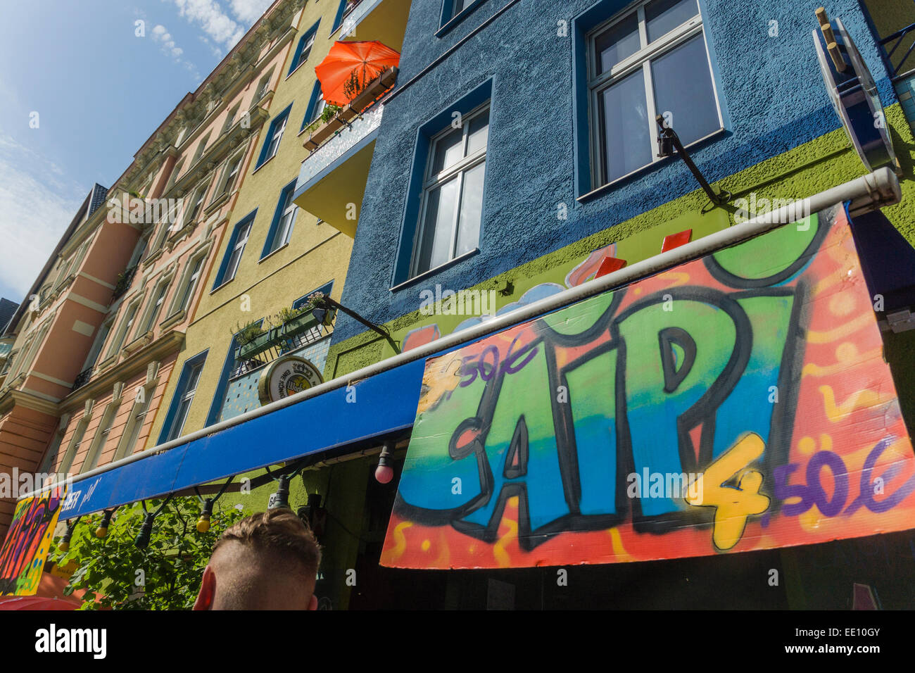 Street Parade annuelle "Carnaval des Cultures" par Kreuzberg, Berlin, Allemagne Banque D'Images