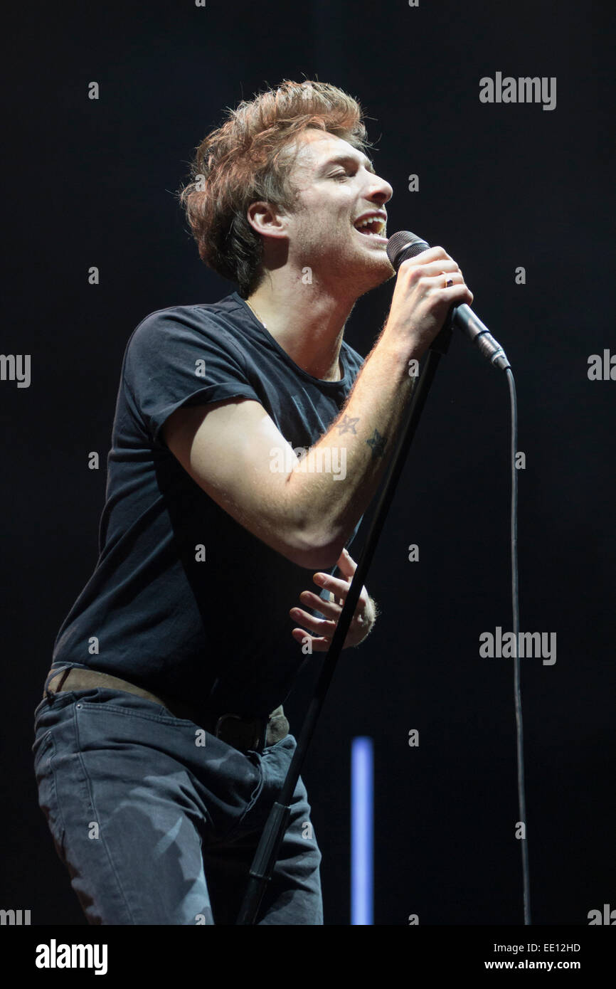 Londres, Royaume-Uni, 12 Jan, 2015, Paolo Nutini, O2 Arena, le crédit : Robert Stainforth/Alamy Live News Banque D'Images
