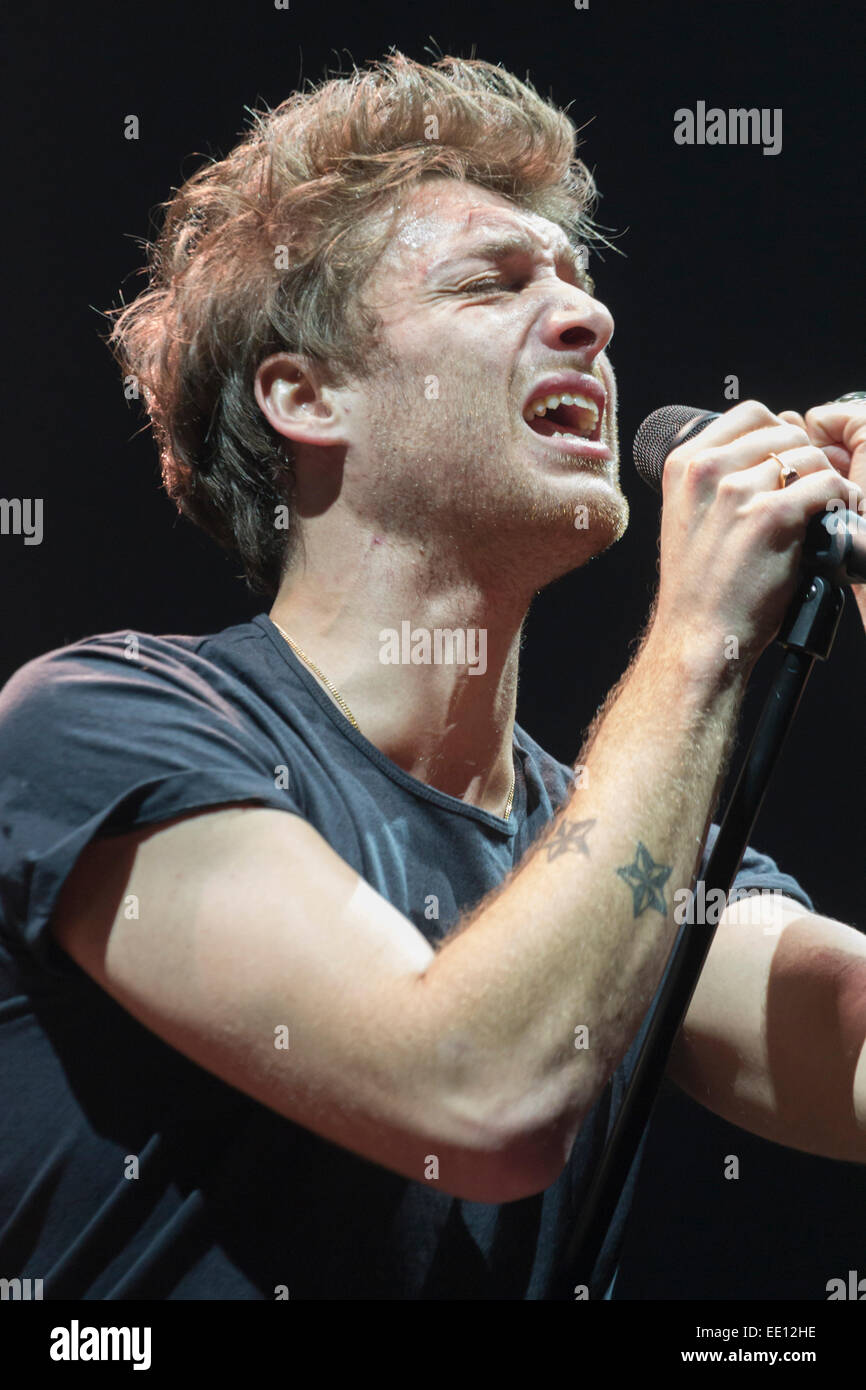 Londres, Royaume-Uni, 12 Jan, 2015, Paolo Nutini, O2 Arena, le crédit : Robert Stainforth/Alamy Live News Banque D'Images