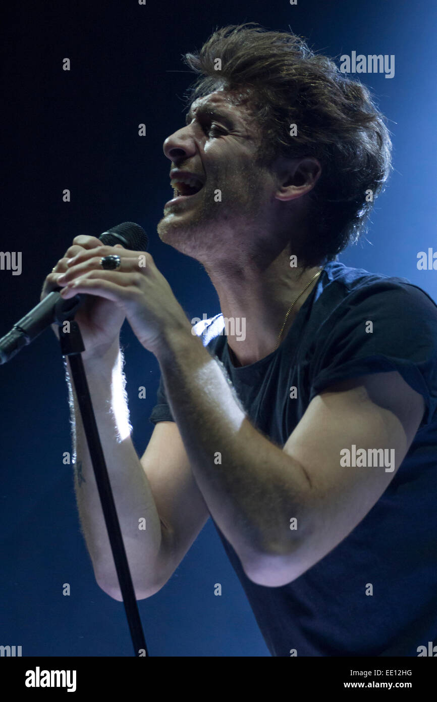 Londres, Royaume-Uni, 12 Jan, 2015, Paolo Nutini, O2 Arena, le crédit : Robert Stainforth/Alamy Live News Banque D'Images