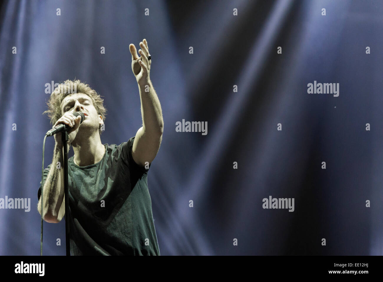 Londres, Royaume-Uni, 12 Jan, 2015, Paolo Nutini, O2 Arena, le crédit : Robert Stainforth/Alamy Live News Banque D'Images