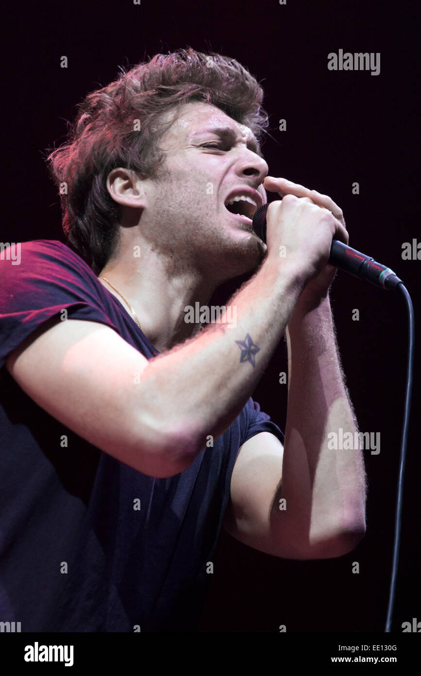 Londres, Royaume-Uni, 12 Jan, 2015, Paolo Nutini, O2 Arena, le crédit : Robert Stainforth/Alamy Live News Banque D'Images
