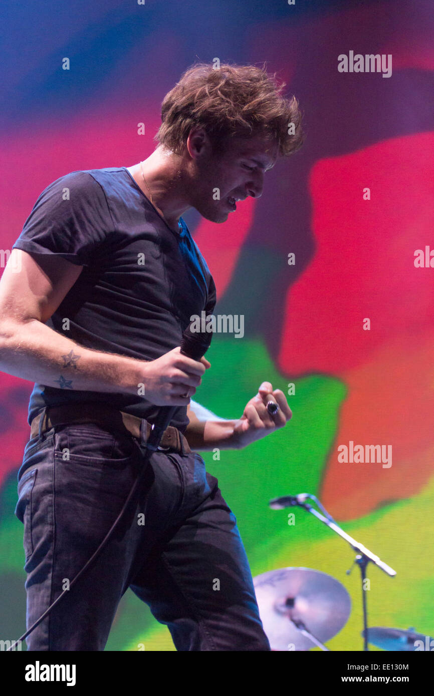 Londres, Royaume-Uni, 12 Jan, 2015, Paolo Nutini, O2 Arena, le crédit : Robert Stainforth/Alamy Live News Banque D'Images