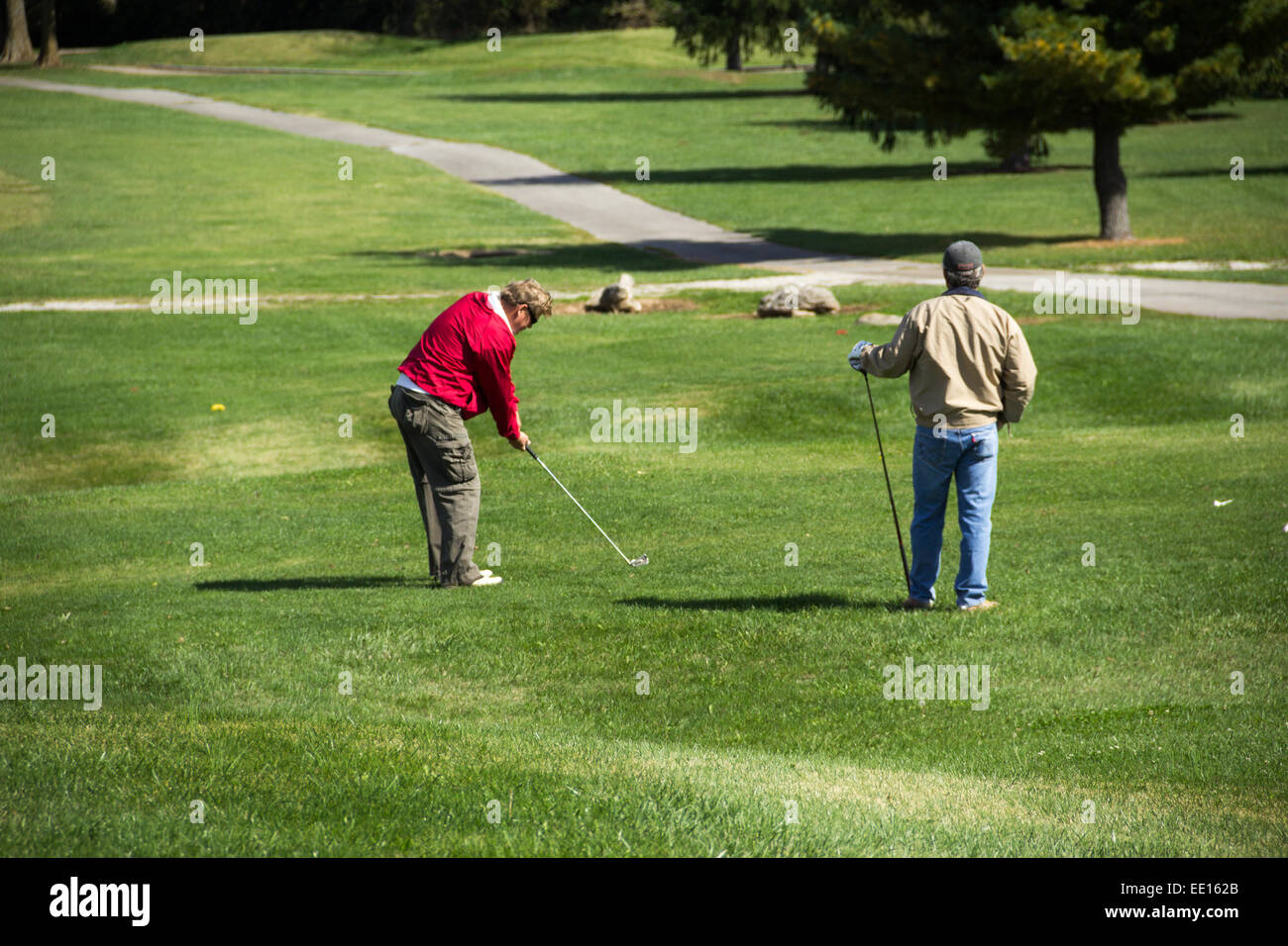 Golfeurs Banque D'Images