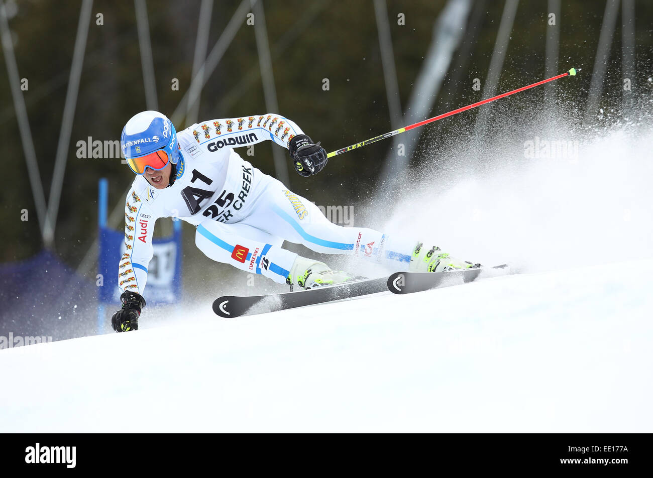 Beaver Creek, COLORADO, UNITED STATES. 18 Mar, 2014. André Myhrer de Suède lors de la première exécution de l'homme Slalom géant course à la Coupe du Monde de Ski Alpin FIS à Beaver Creek, Colorado, USA, 07 décembre 2014. © Ralph Lauer/ZUMA/Alamy Fil Live News Banque D'Images