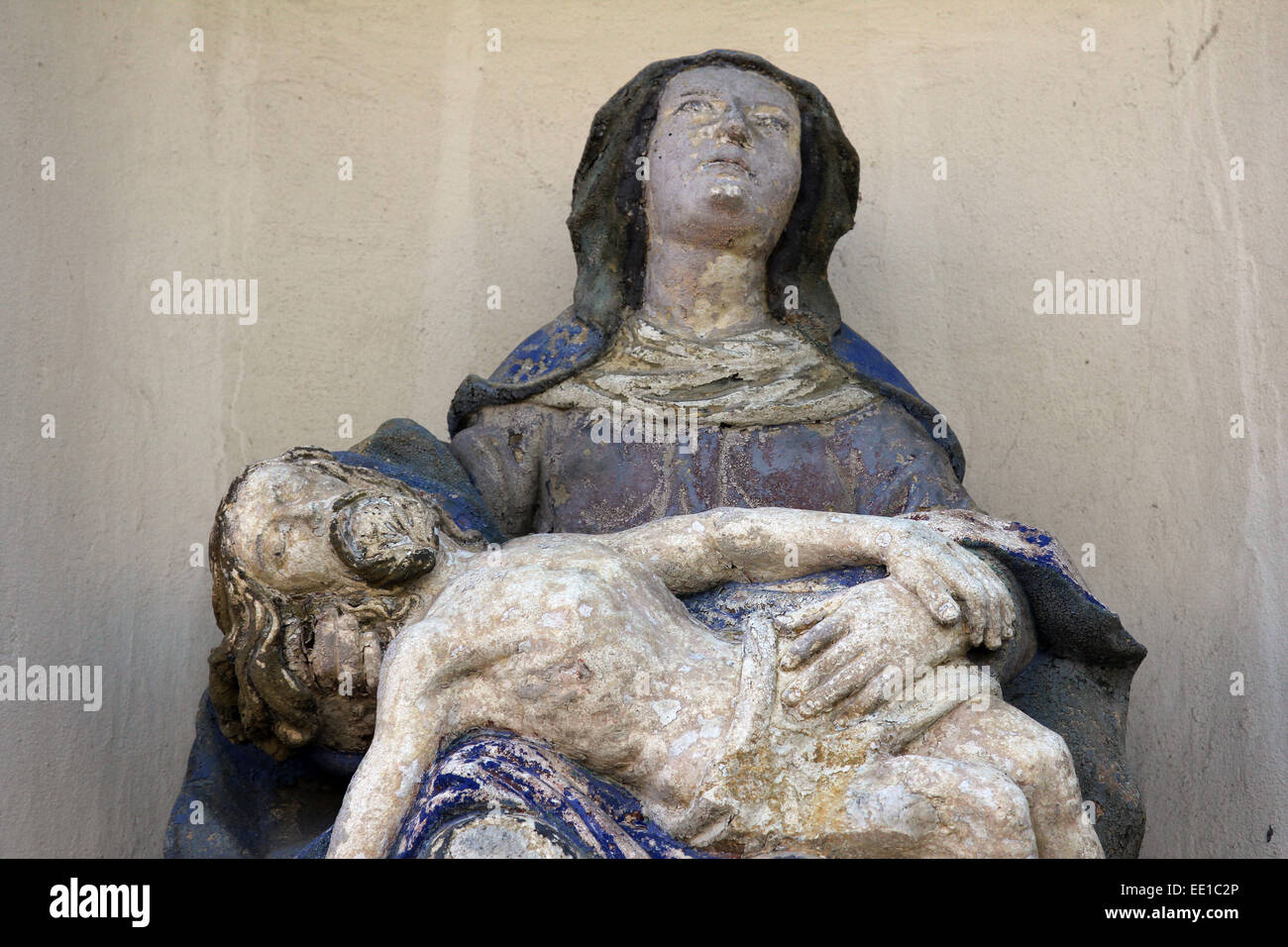 Pieta, Eglise de l'Assomption de la Bienheureuse Vierge Marie à Tuhelj, Croatie Banque D'Images
