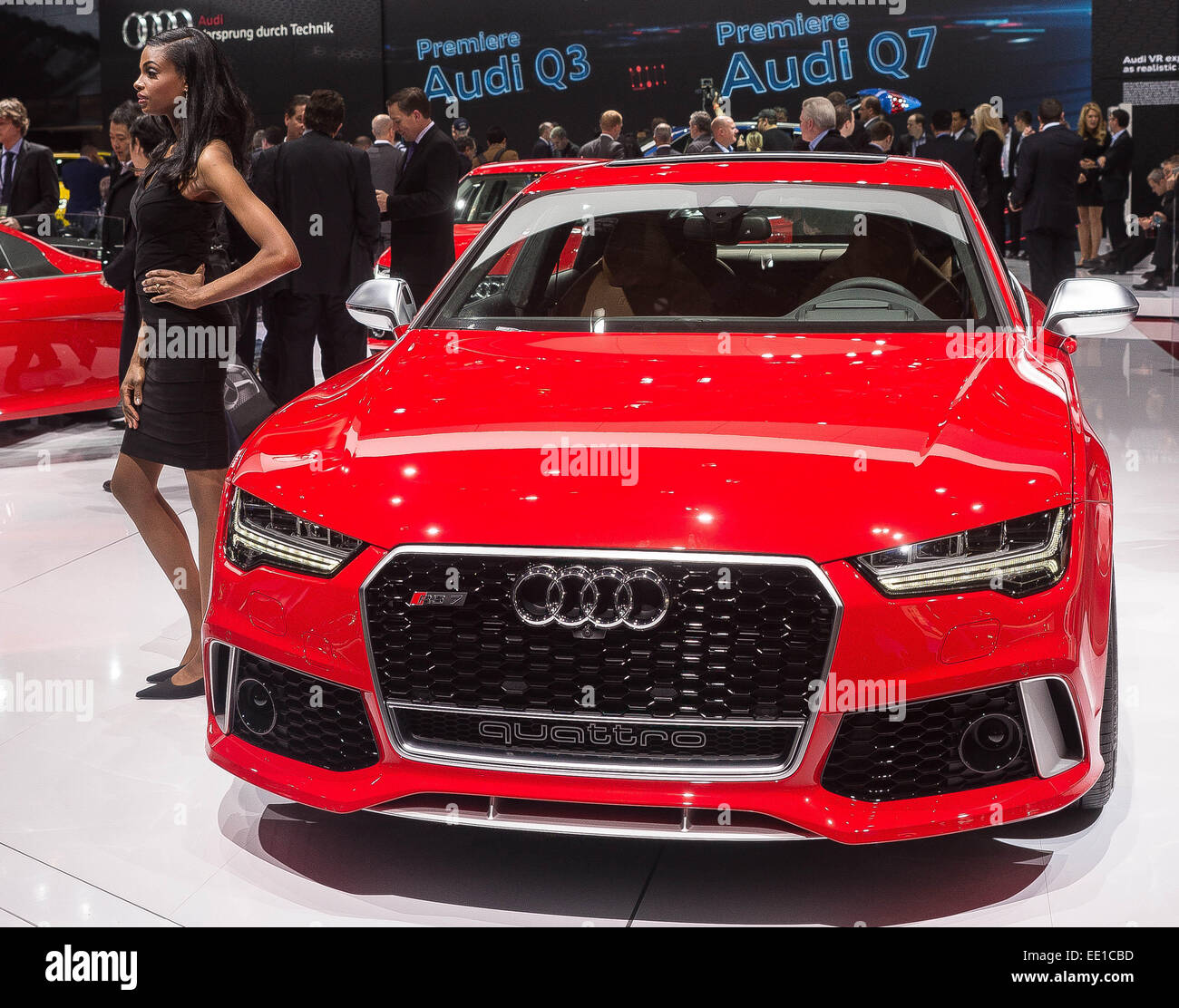 Detroit, MI, USA. 12 Jan, 2015. Audi RS 7 éblouit au North American International Auto Show 2015 à Detroit, MI. Crédit : Alexis Simpson/ZUMA/Alamy Fil Live News Banque D'Images