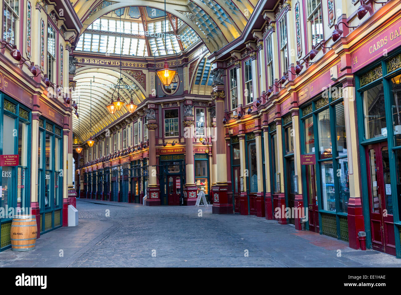 Leadenhall Market, Londres, Angleterre, Royaume-Uni, Europe Banque D'Images