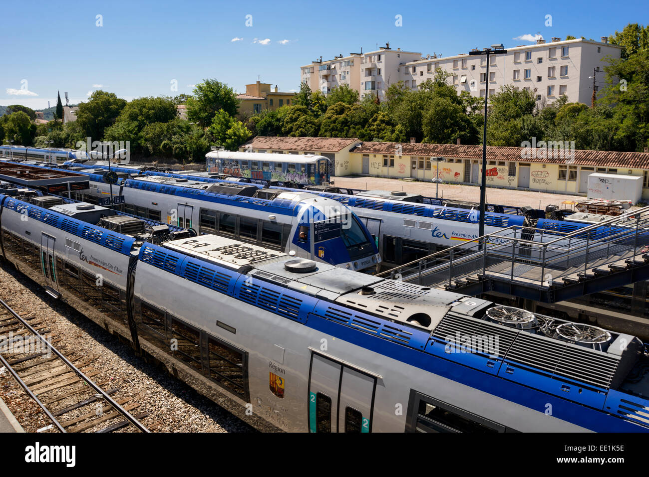 Aix en Provence Gare SNCF, Bouches du Rhône, PACA, France Banque D'Images