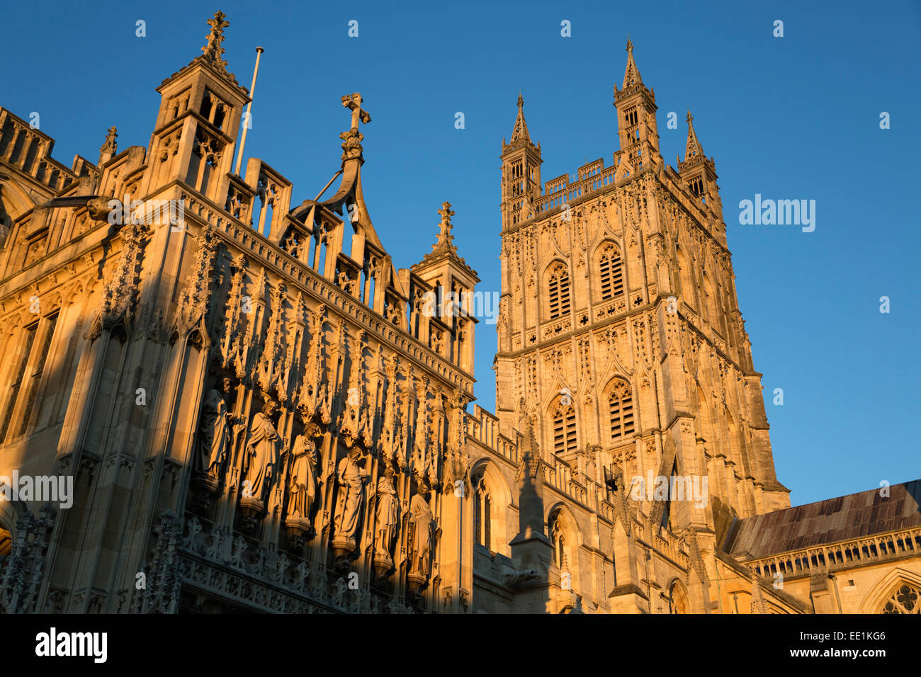 La cathédrale de Gloucester, Gloucester, Gloucestershire, Angleterre, Royaume-Uni, Europe Banque D'Images