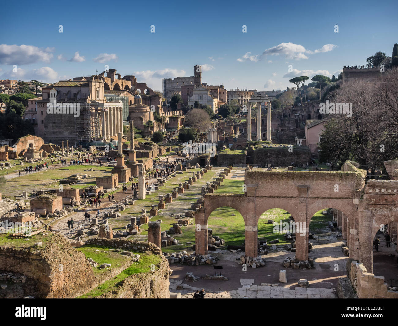 Forum Romanum, Rome, Italie Banque D'Images