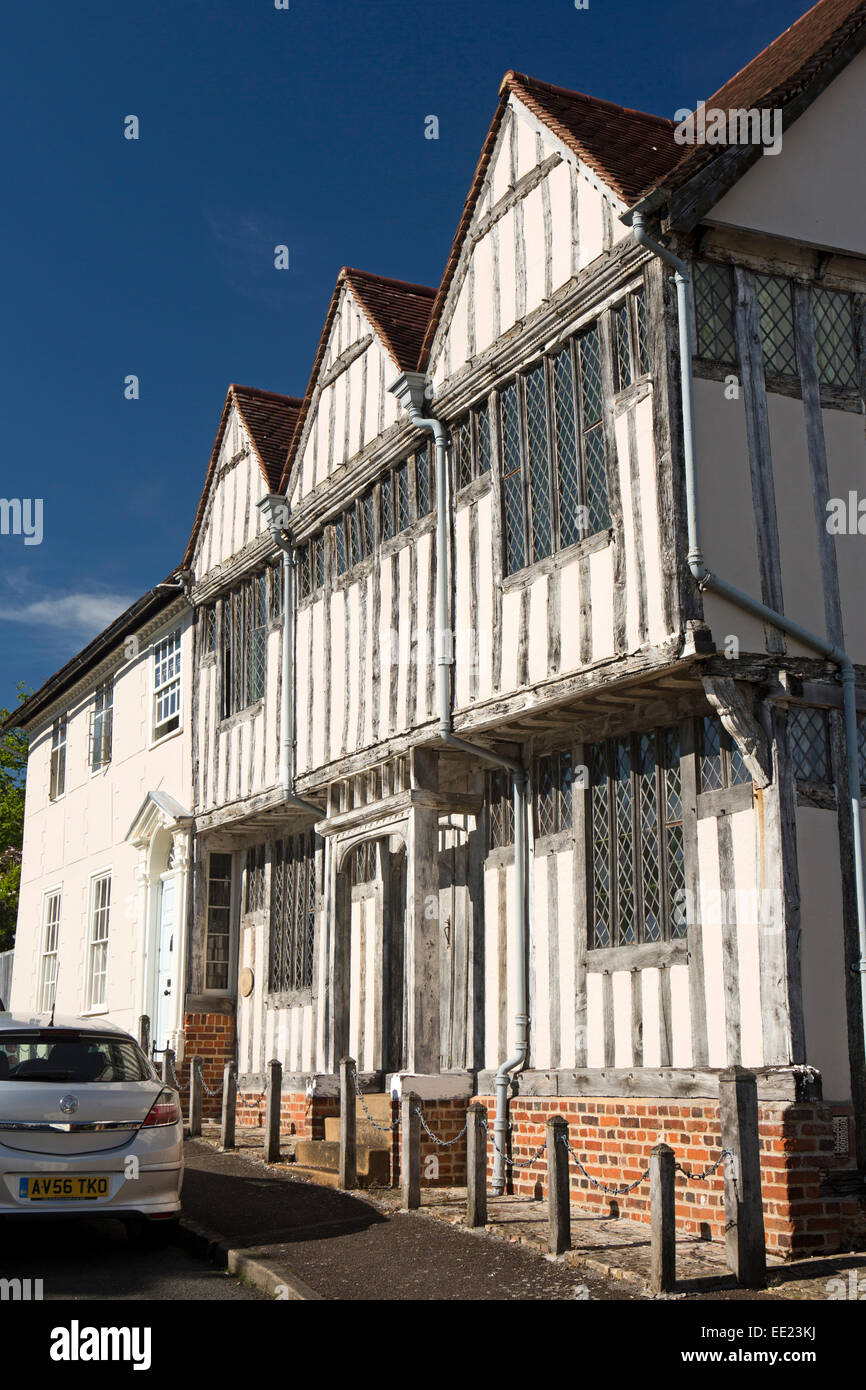 Royaume-uni l'Angleterre, dans le Suffolk, Lavenham, Shilling Street, Shilling (Schilling) Grange maison médiévale Banque D'Images