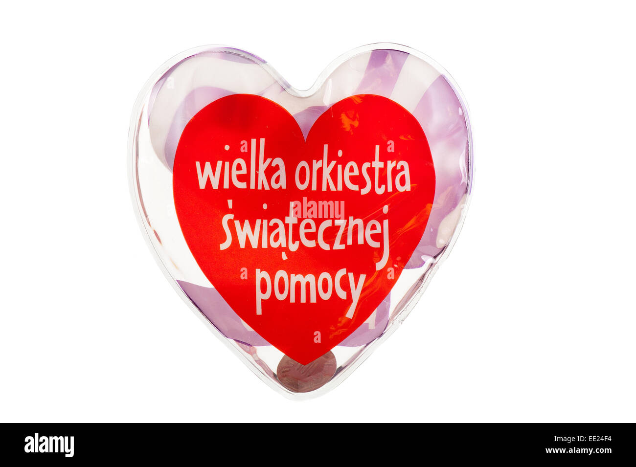 La chaleur de l'objet en plastique coeur symbolique à BOCNC Banque D'Images