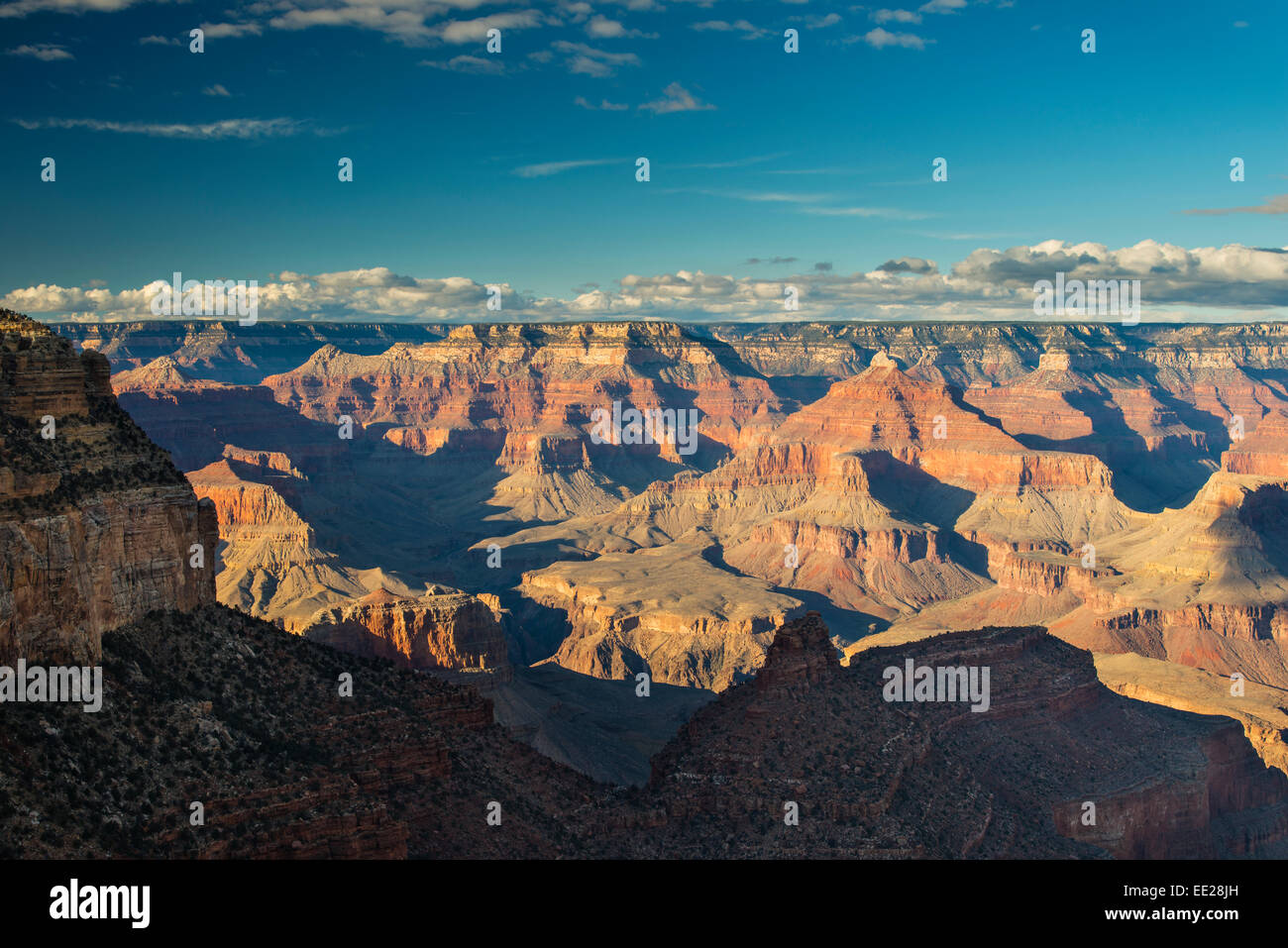 Vue de dessus du sud du point Hopi, le Parc National du Grand Canyon, Arizona, USA Banque D'Images