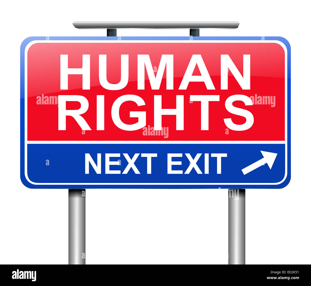 Concept des droits de l'homme. Banque D'Images