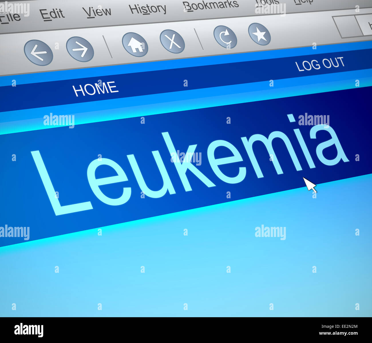 Concept de la leucémie. Banque D'Images