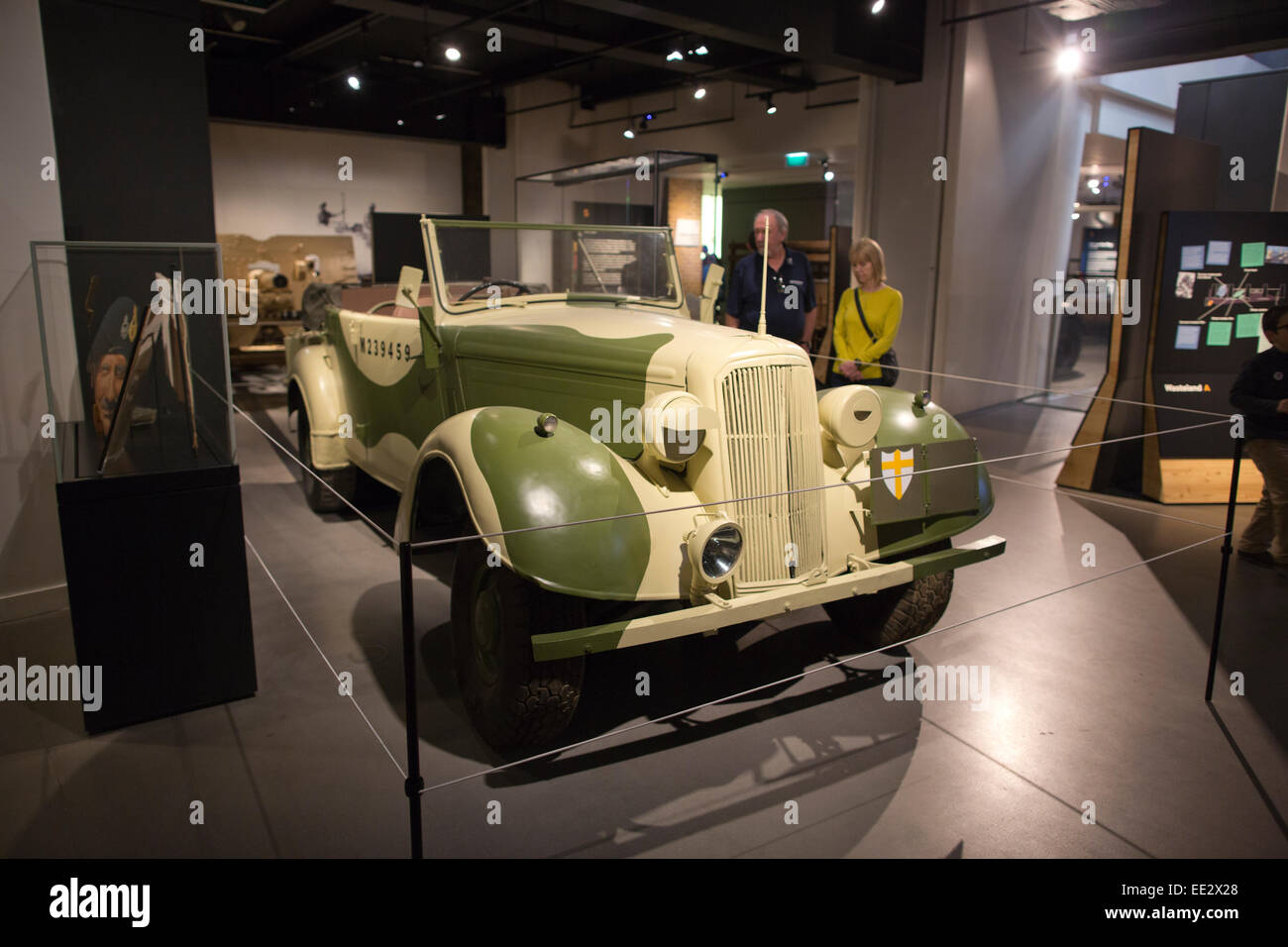 Le général Bernard Montgomery's voiture personnel exposé à l'Imperial War Museum London, IWM London, England, UK Banque D'Images