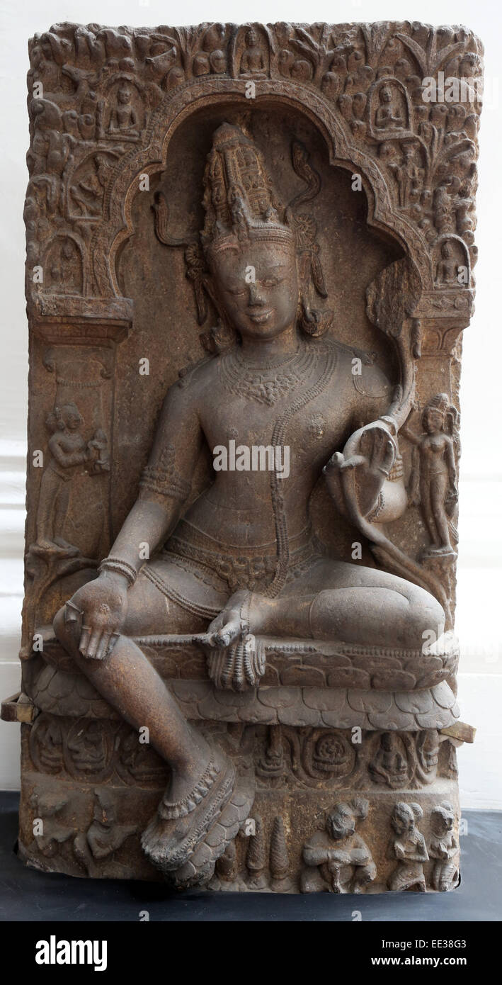 Avalokitesvara, à partir de la 10e siècle trouvés dans Khondalite Kendrapara, Odisha maintenant exposés dans le musée indien à Calcutta Banque D'Images