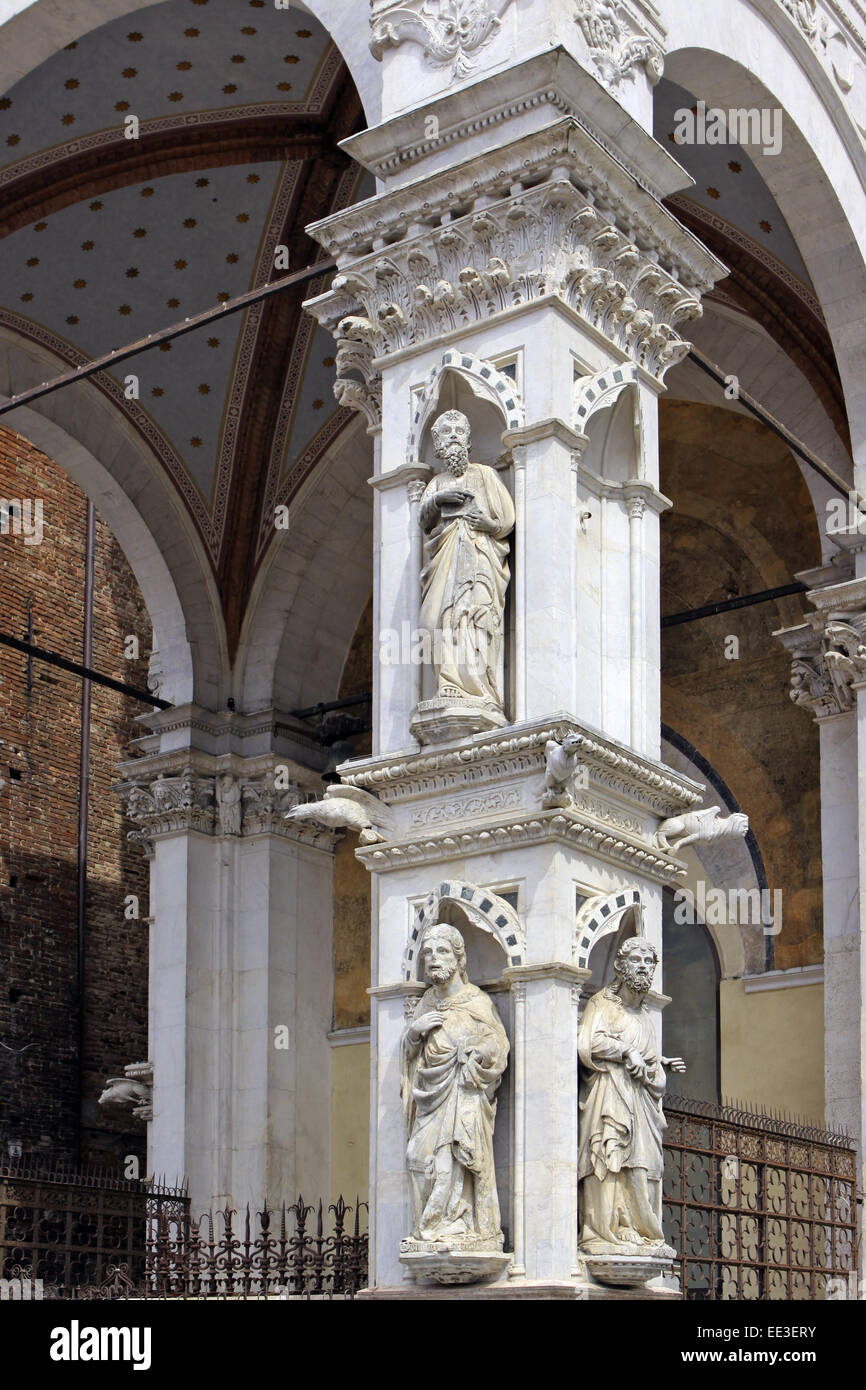 Italien, Toskana, Sienne, Piazza del Campo, die Platzkapelle, la Cappella di Piazza Banque D'Images