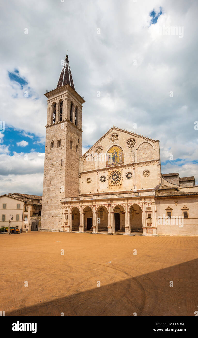 La Cathédrale de Spolète, Ombrie, Italie Banque D'Images