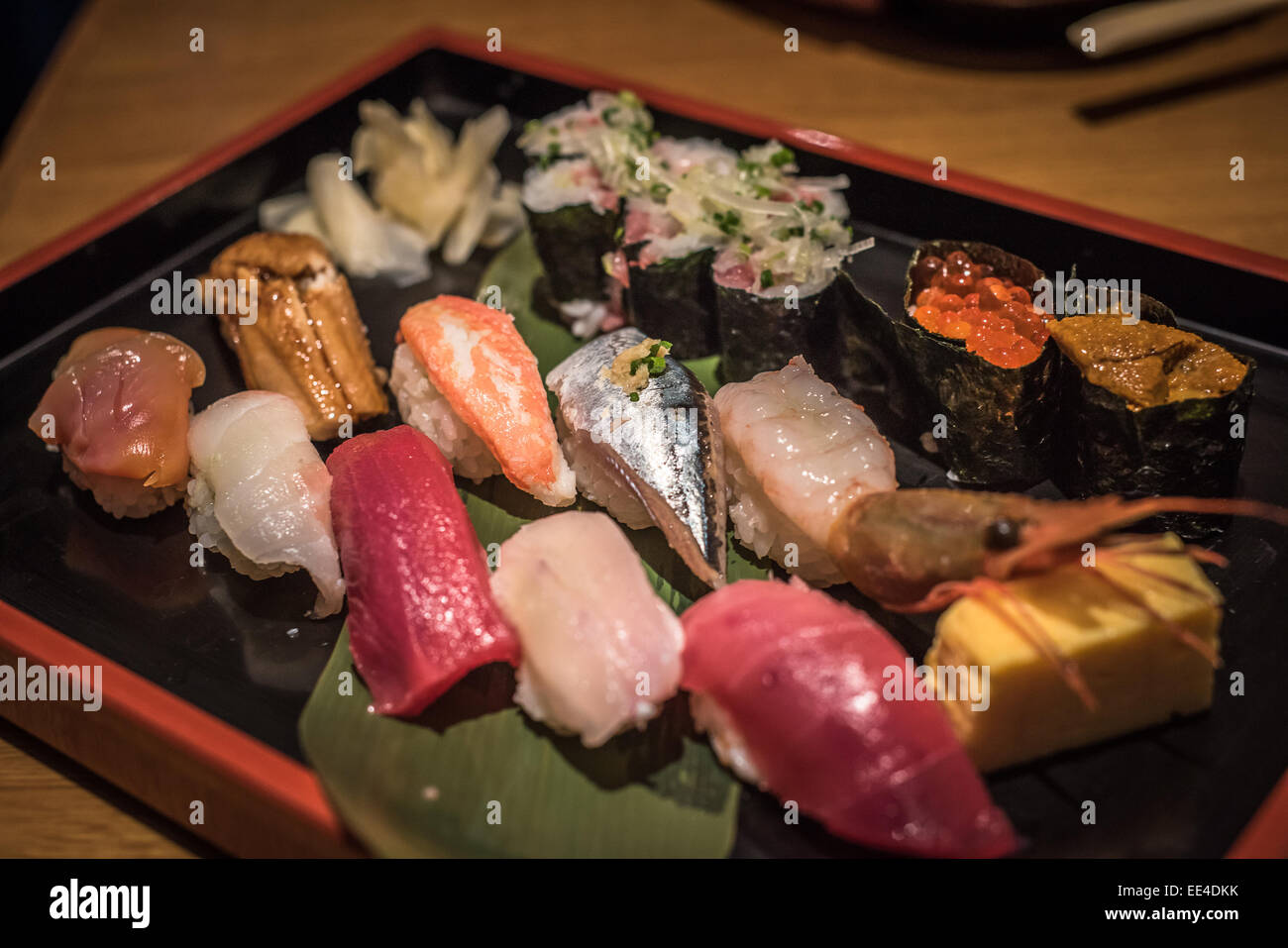 Jeu de sushi japonais Banque D'Images