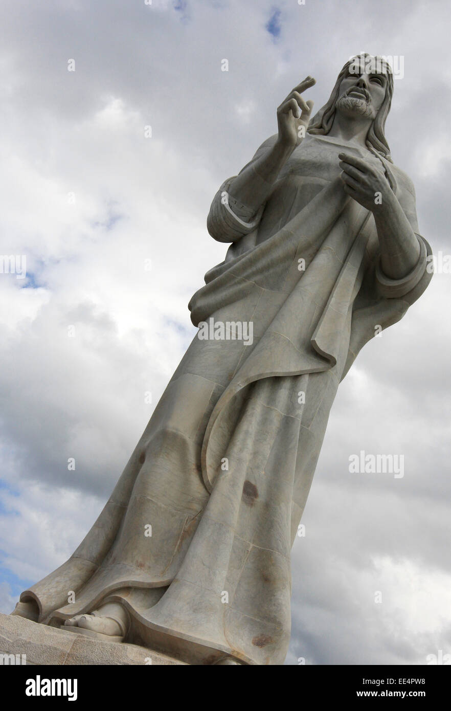 Le Christ de La Havane statue à La Havane, Cuba Banque D'Images