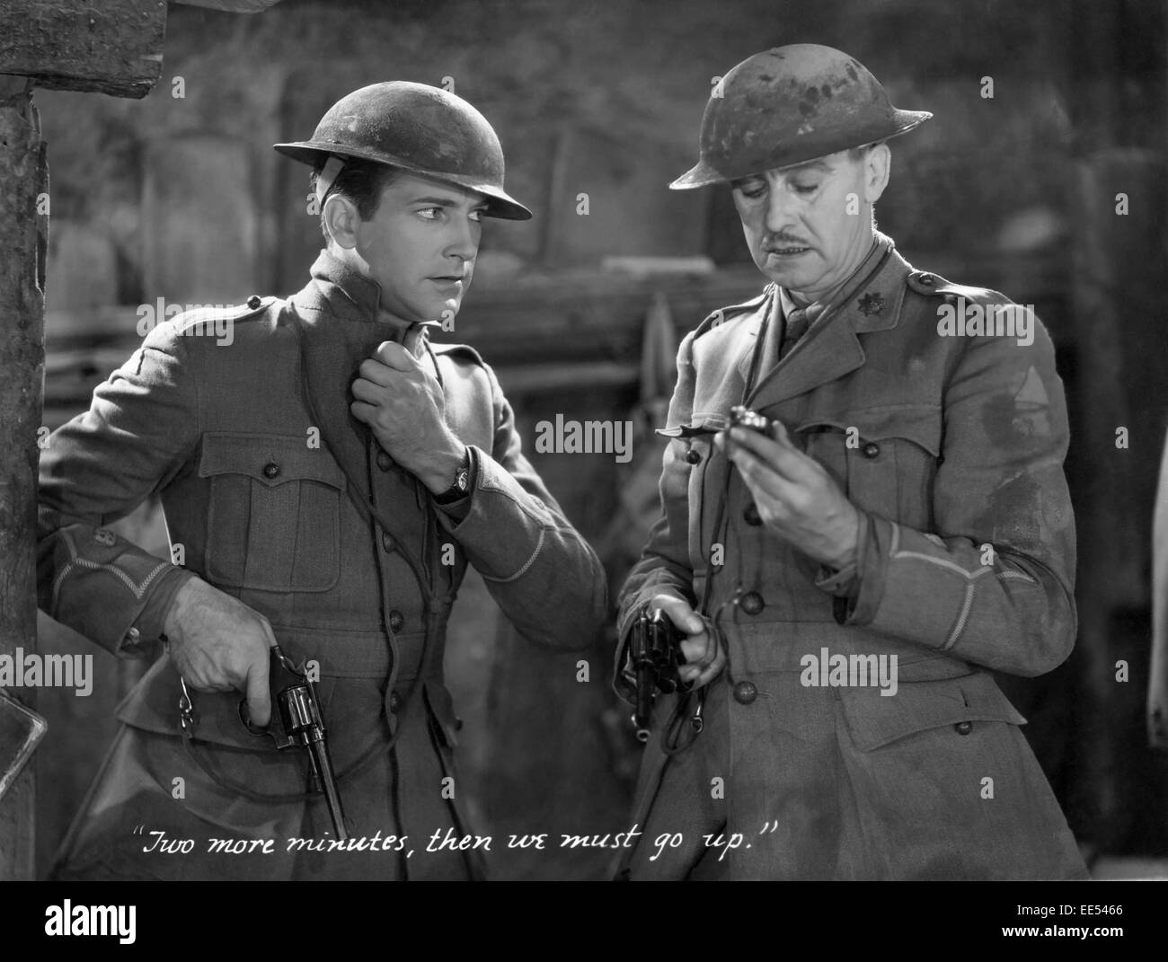 David Manners, Ian Maclaren, sur-ensemble du film, 'Journey's End', 1930 Banque D'Images