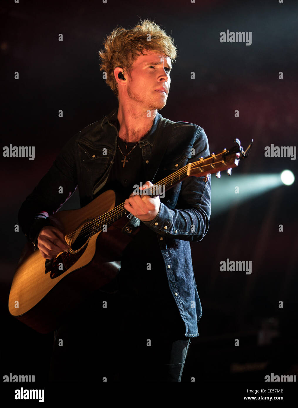 Christophe Maé se produit à l'été 2014 Série a tenu à Somerset House comprend : Steve Garrigan,Christophe Maé Où : London, Royaume-Uni Quand : 11 Oct 2014 Banque D'Images