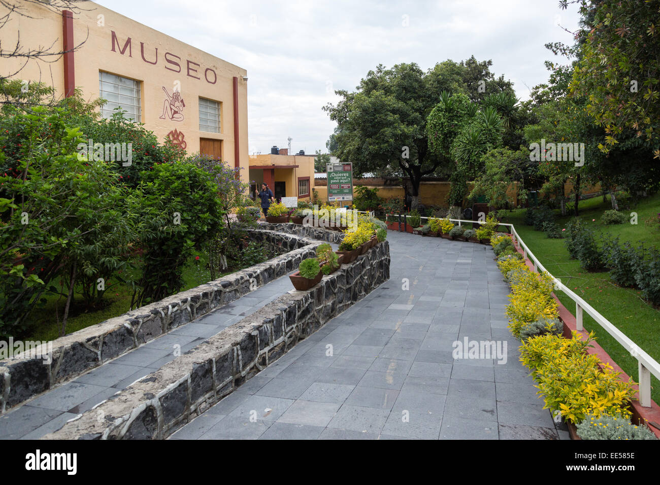 Le musée à la grande pyramide de Cholula ou Tlachihualtepetl , un site archéologique préhispanique à Puebla, Mexique Banque D'Images