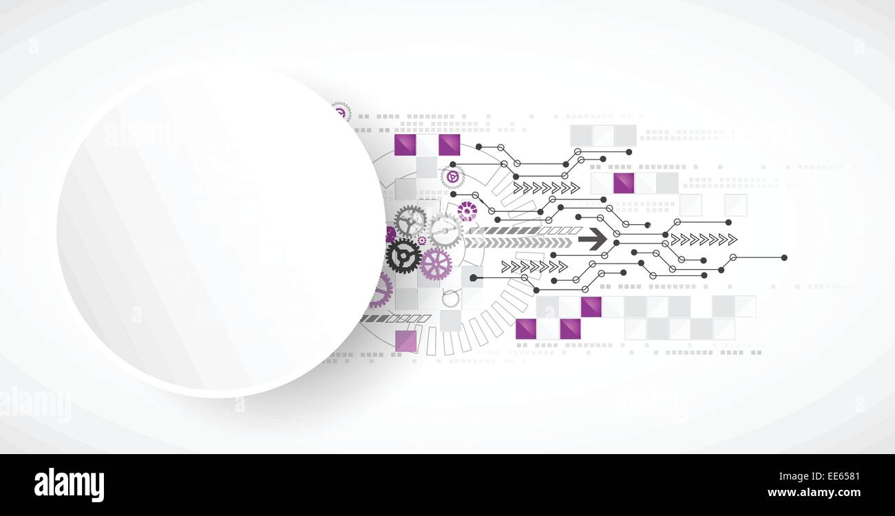 La technologie de l'ordinateur abstrait arrière-plan pour votre entreprise. Vector Illustration de Vecteur