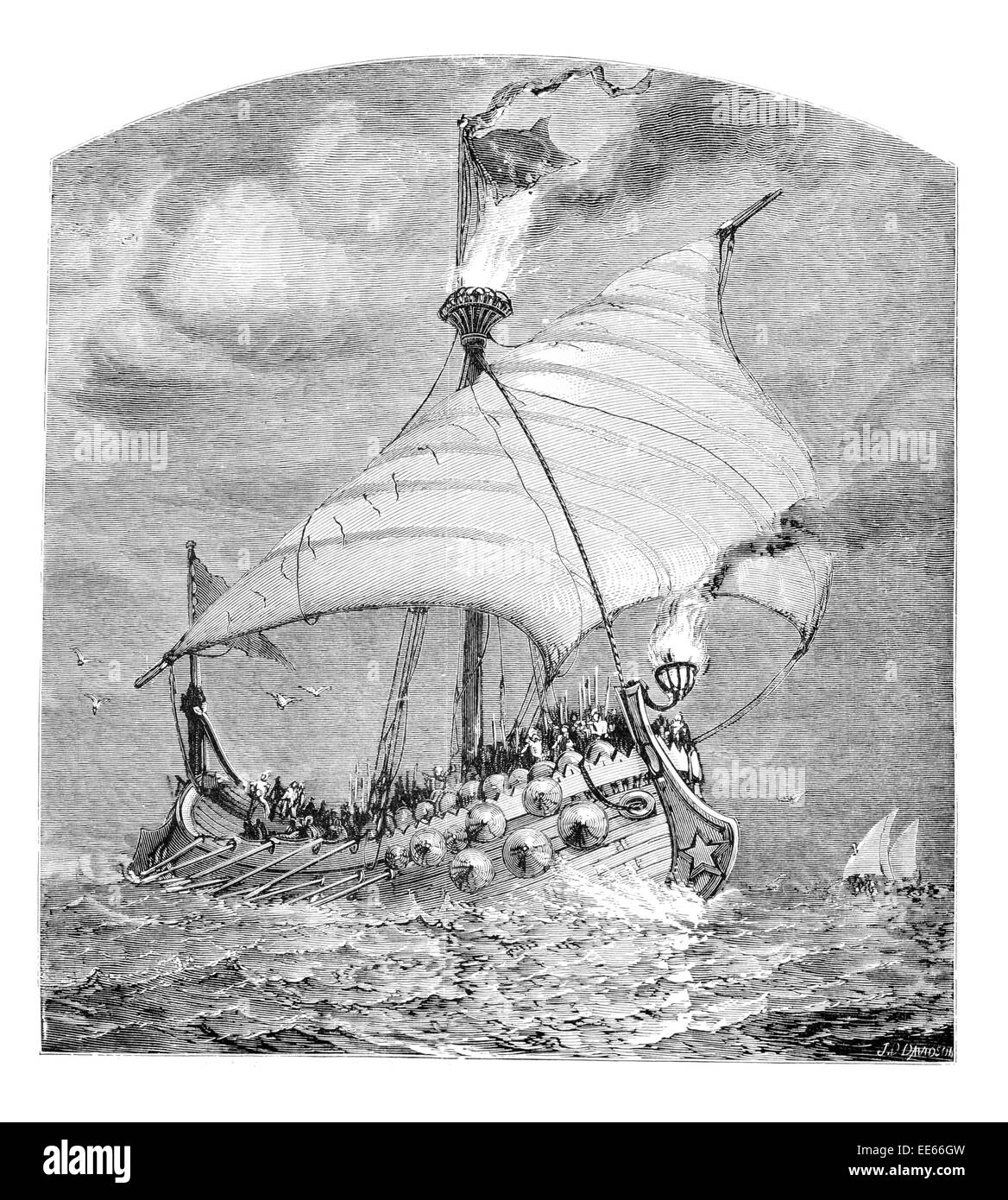 Bateau-phare phare romain garde-côtes lightvessel mer bateau marine mer vagues vagues côtières de la côte maritime Banque D'Images