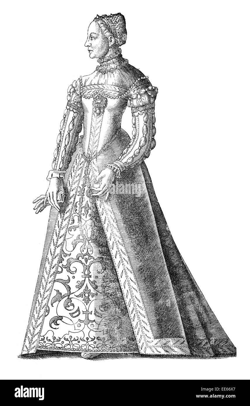 Marie Stuart, reine d'Écosse Ecosse 1542 1567 portrait Image Royal Regal Noble noblesse classe supérieure consort privilégié Banque D'Images