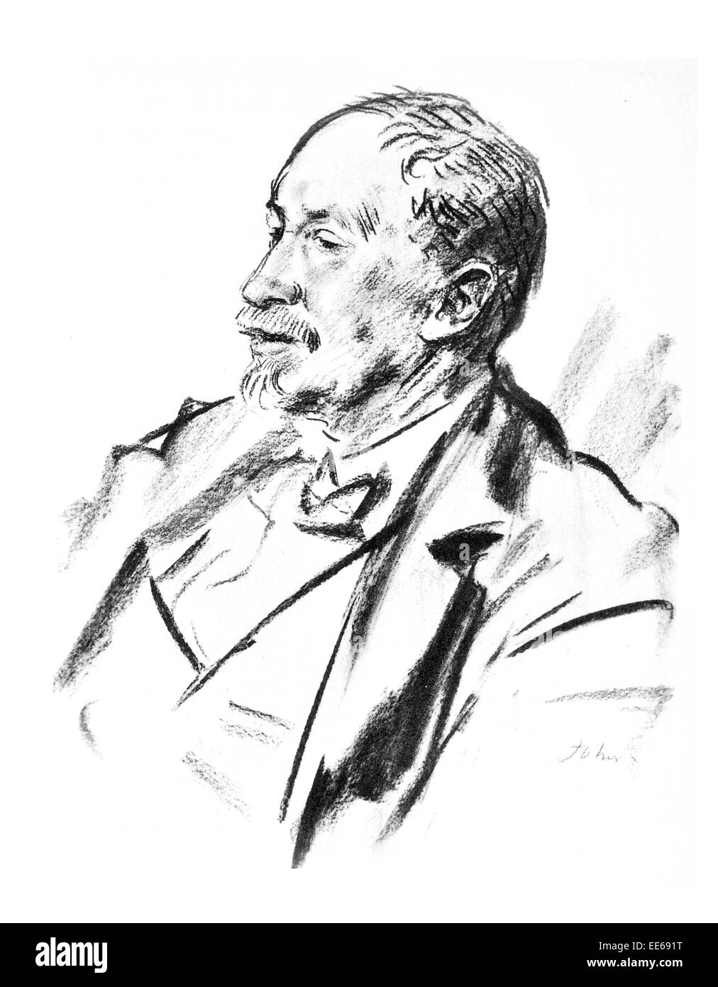 David George Hogarth 23 Mai 1862 6 novembre 1927 chercheur archéologue britannique Thomas Edward Lawrence d'Arabie Banque D'Images