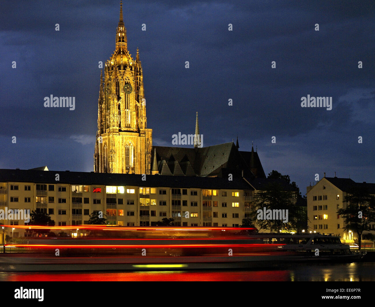 Deutschland, Frankfurt am Main, Dom St, Bartholomaeus, Turm, Europa, Hessen, Stadt, Gebaeude, Bauwerk, Architektur, Kirche, Got Banque D'Images