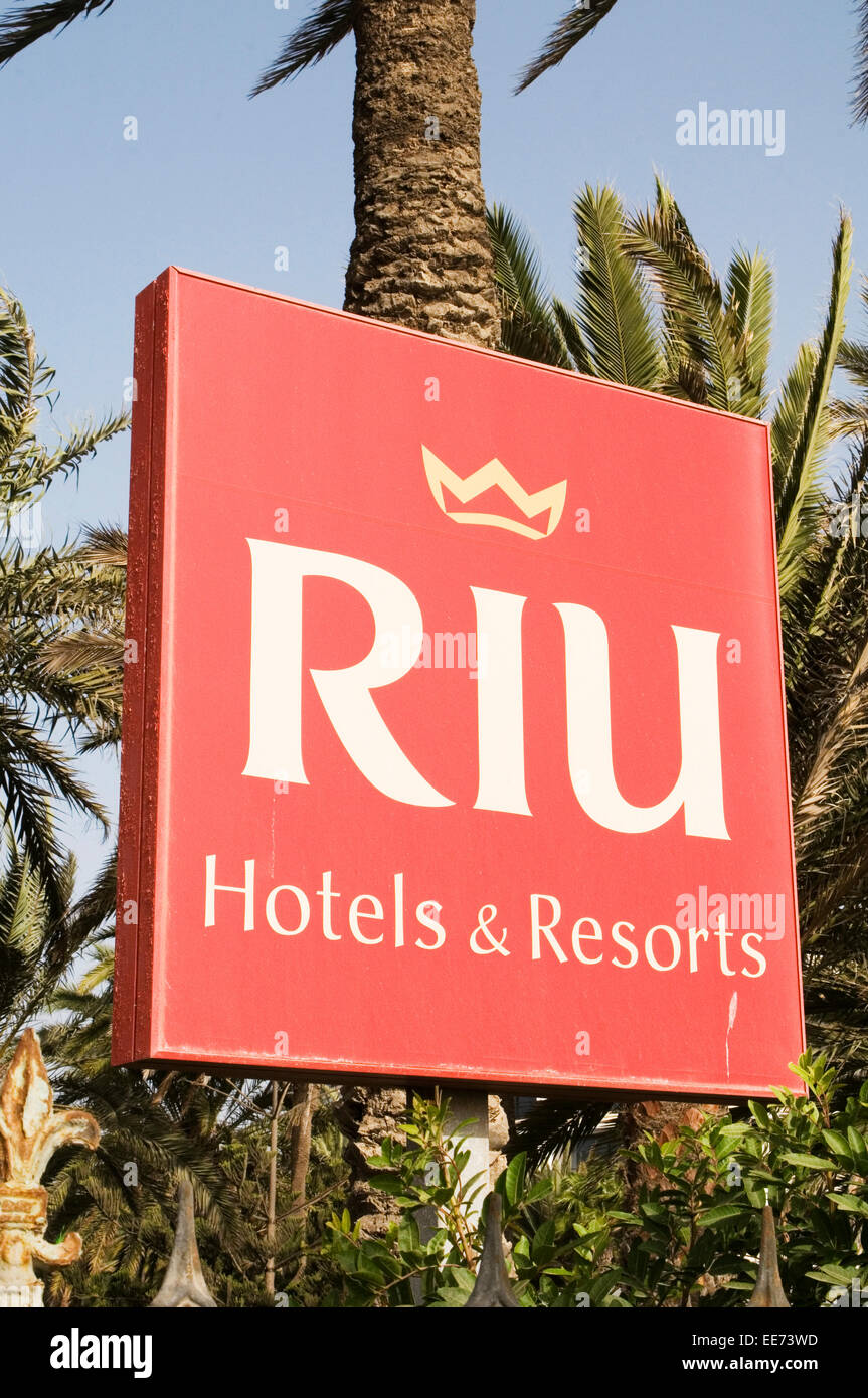 Hotel Riu Resort Hotels Resorts chaîne espagnole Espagne TUI holiday  vacation accommodation Photo Stock - Alamy