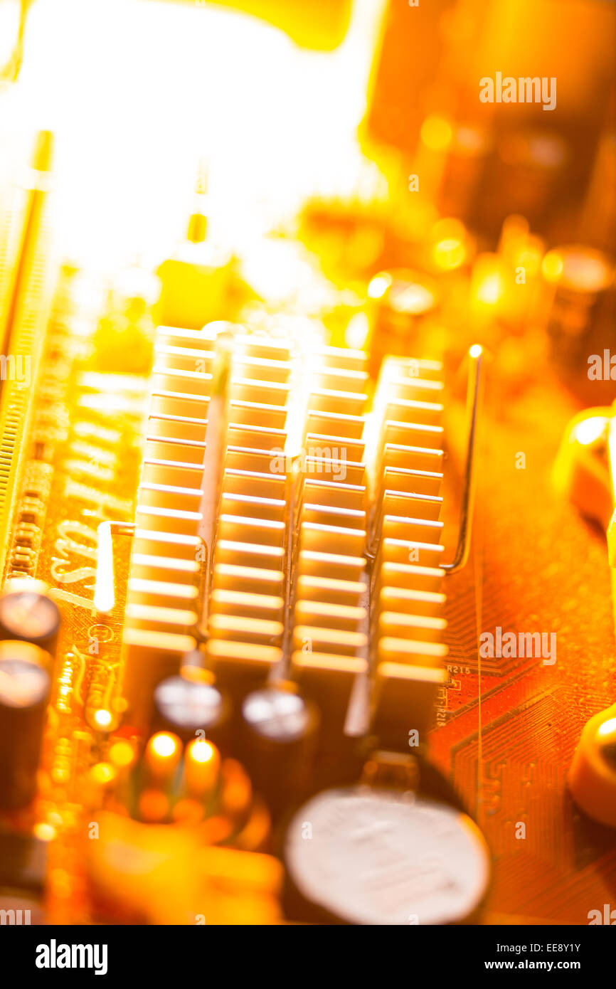 Carte mère. Banque D'Images