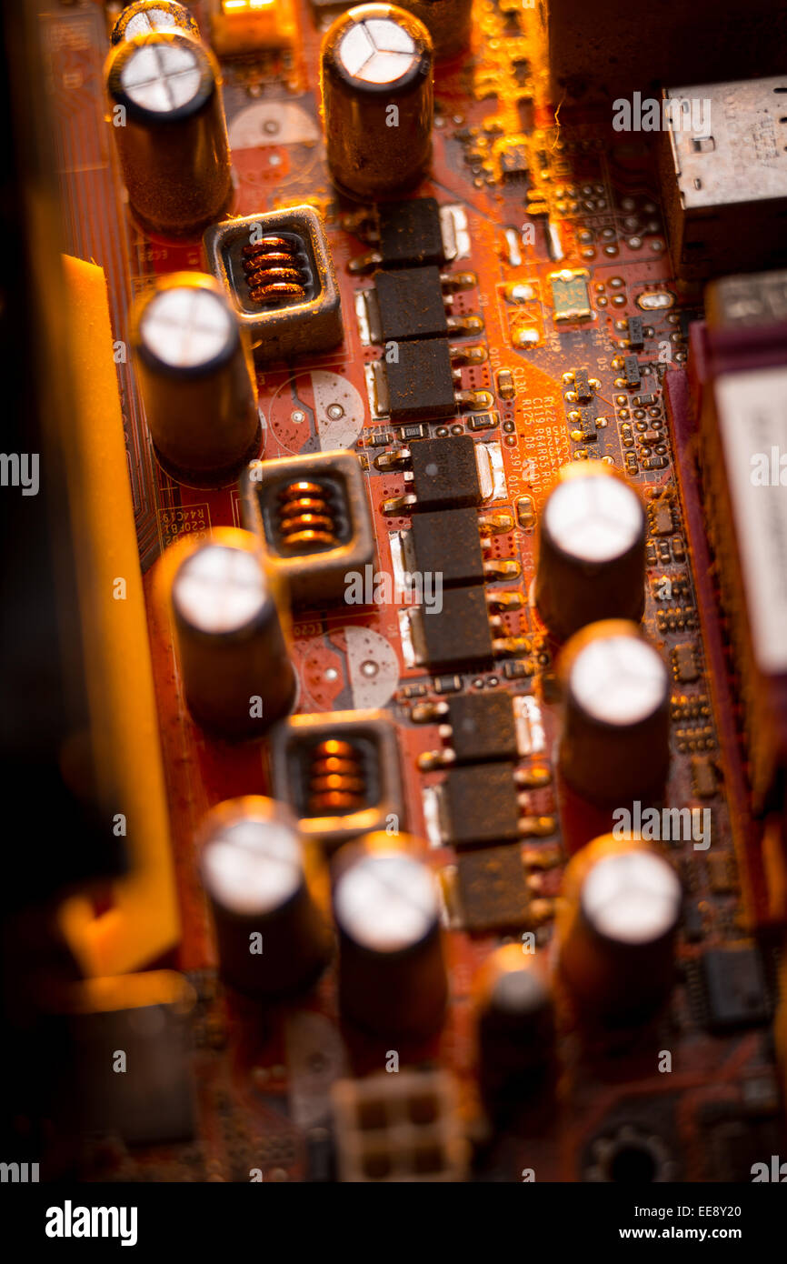 Carte mère. Banque D'Images