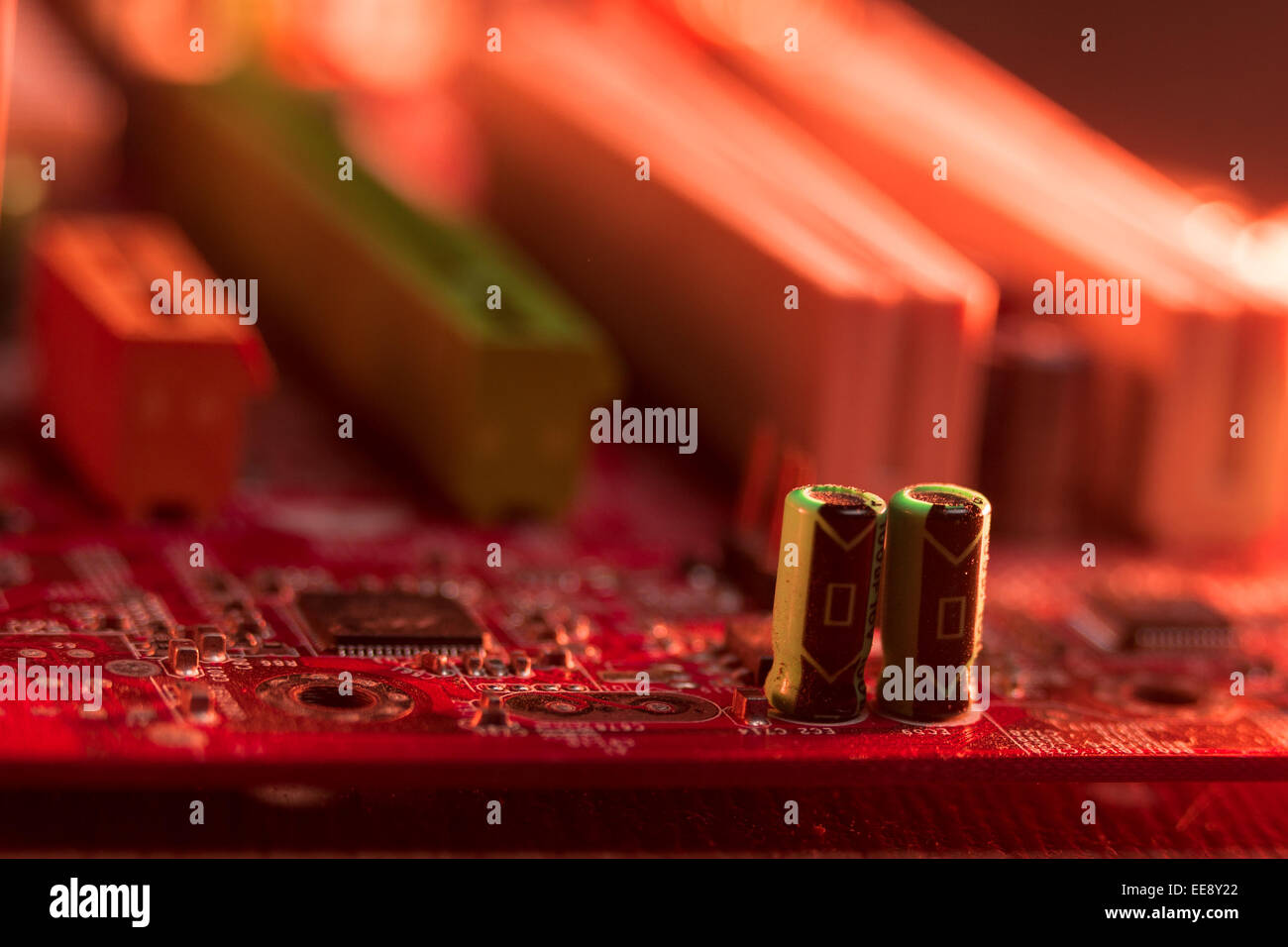 Carte mère. Banque D'Images