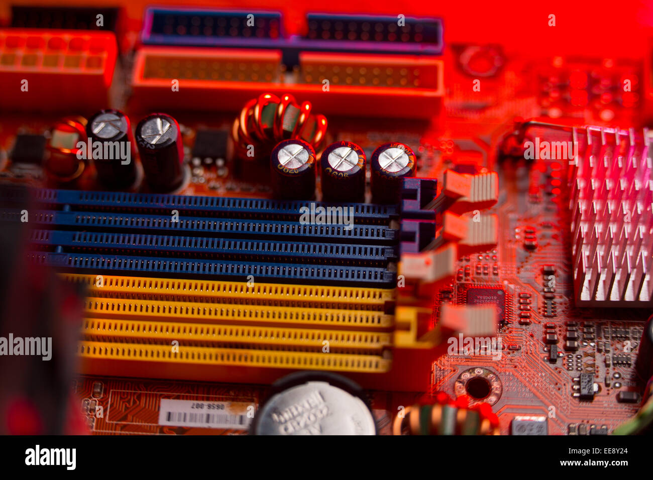 Carte mère. Banque D'Images