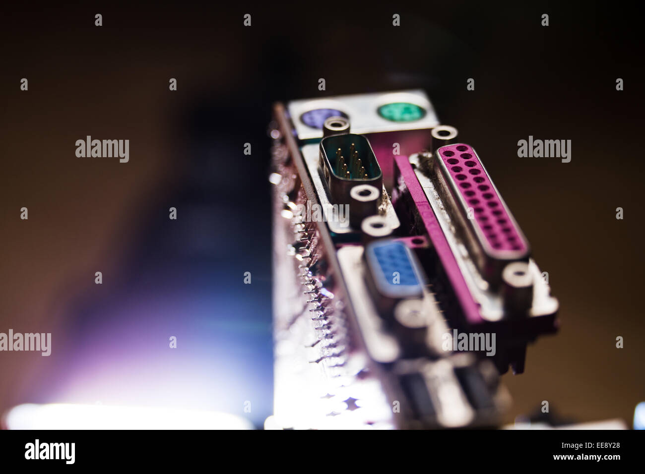 Carte mère. Banque D'Images