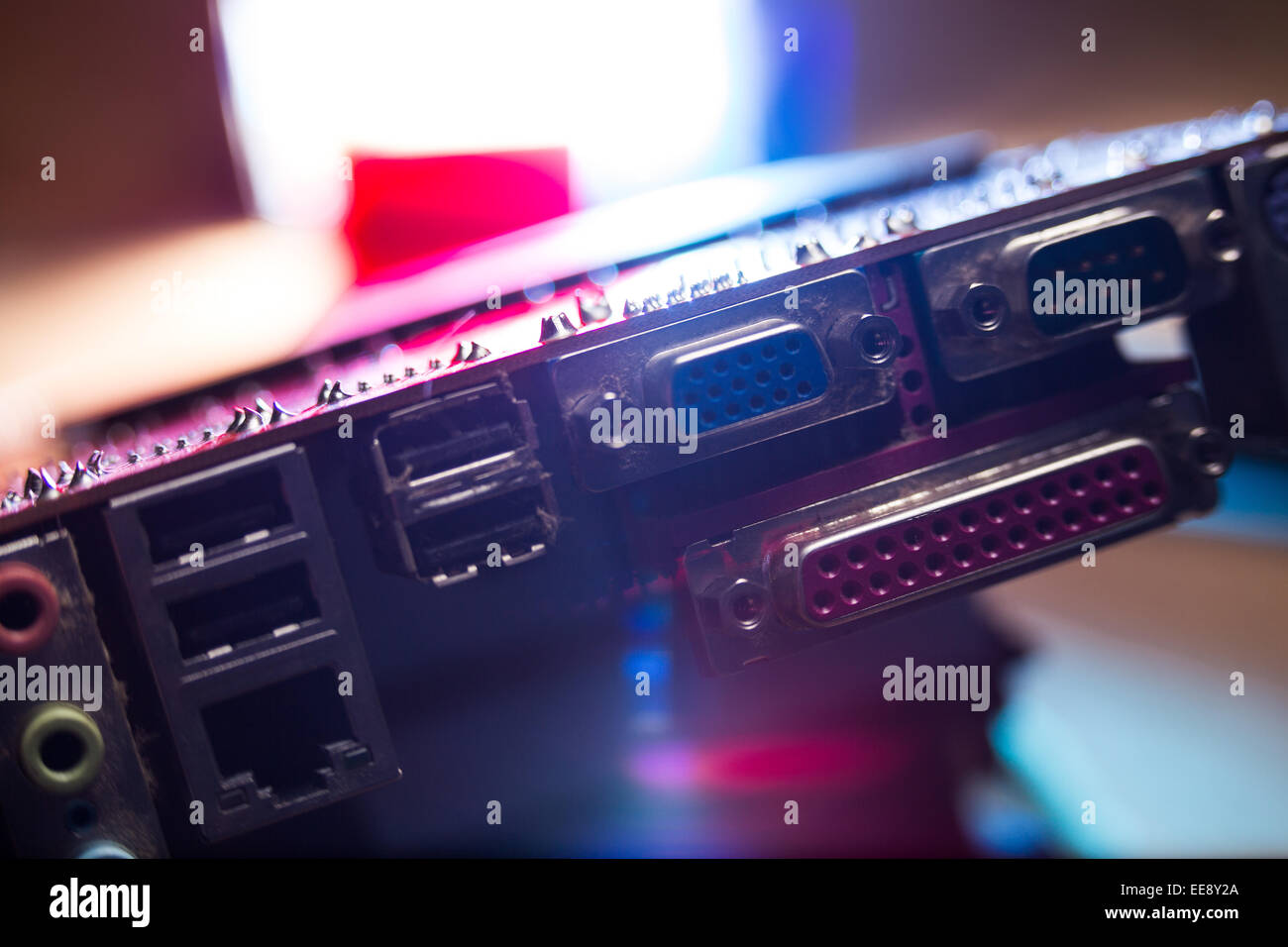 Carte mère. Banque D'Images