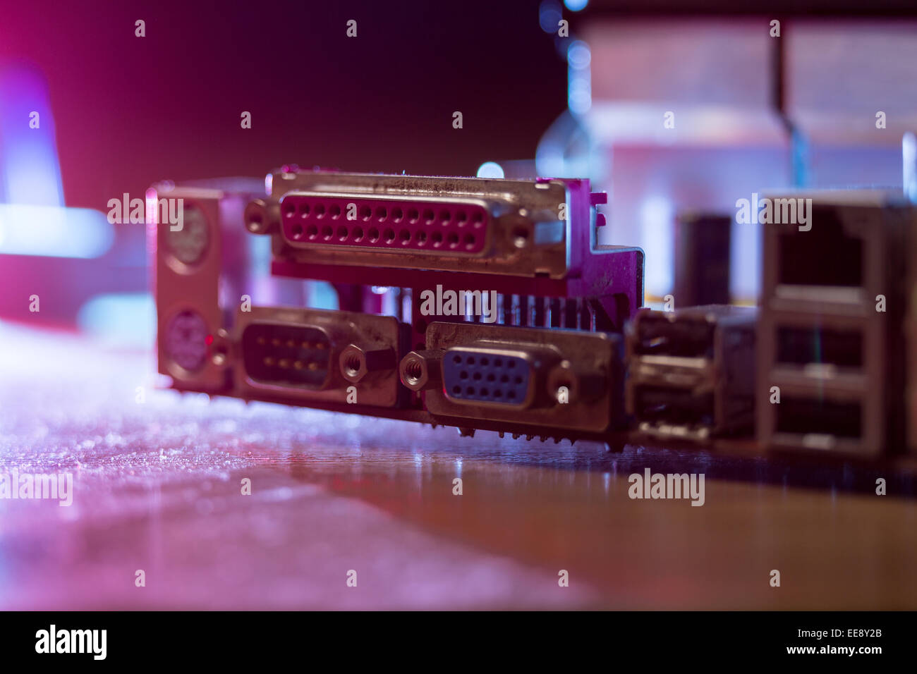 Carte mère. Banque D'Images