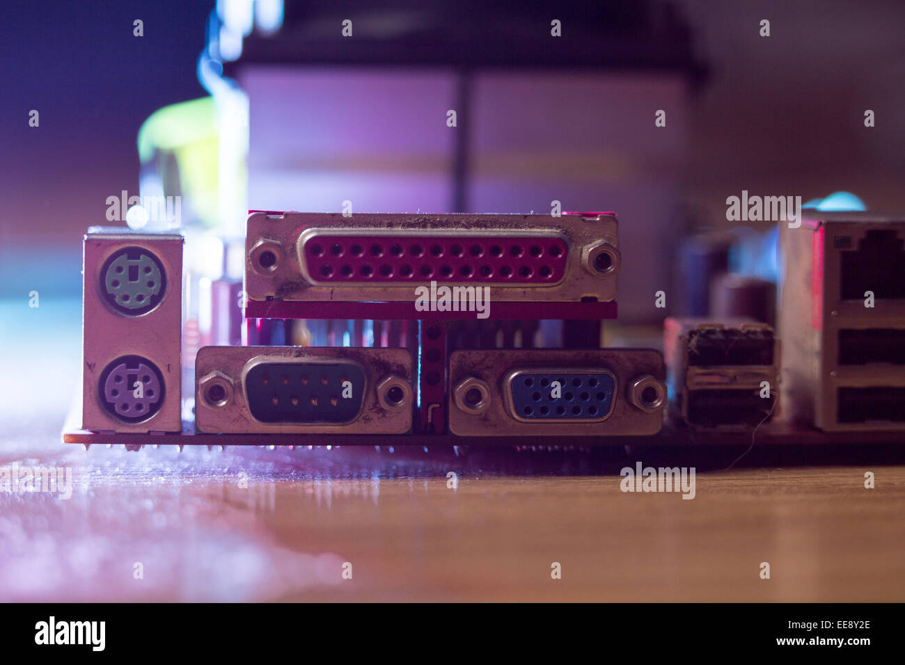 Carte mère. Banque D'Images