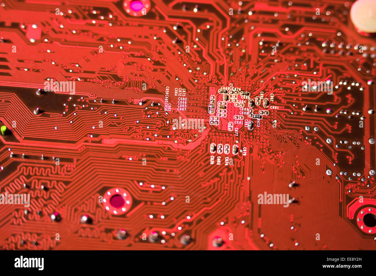 Carte mère. Banque D'Images