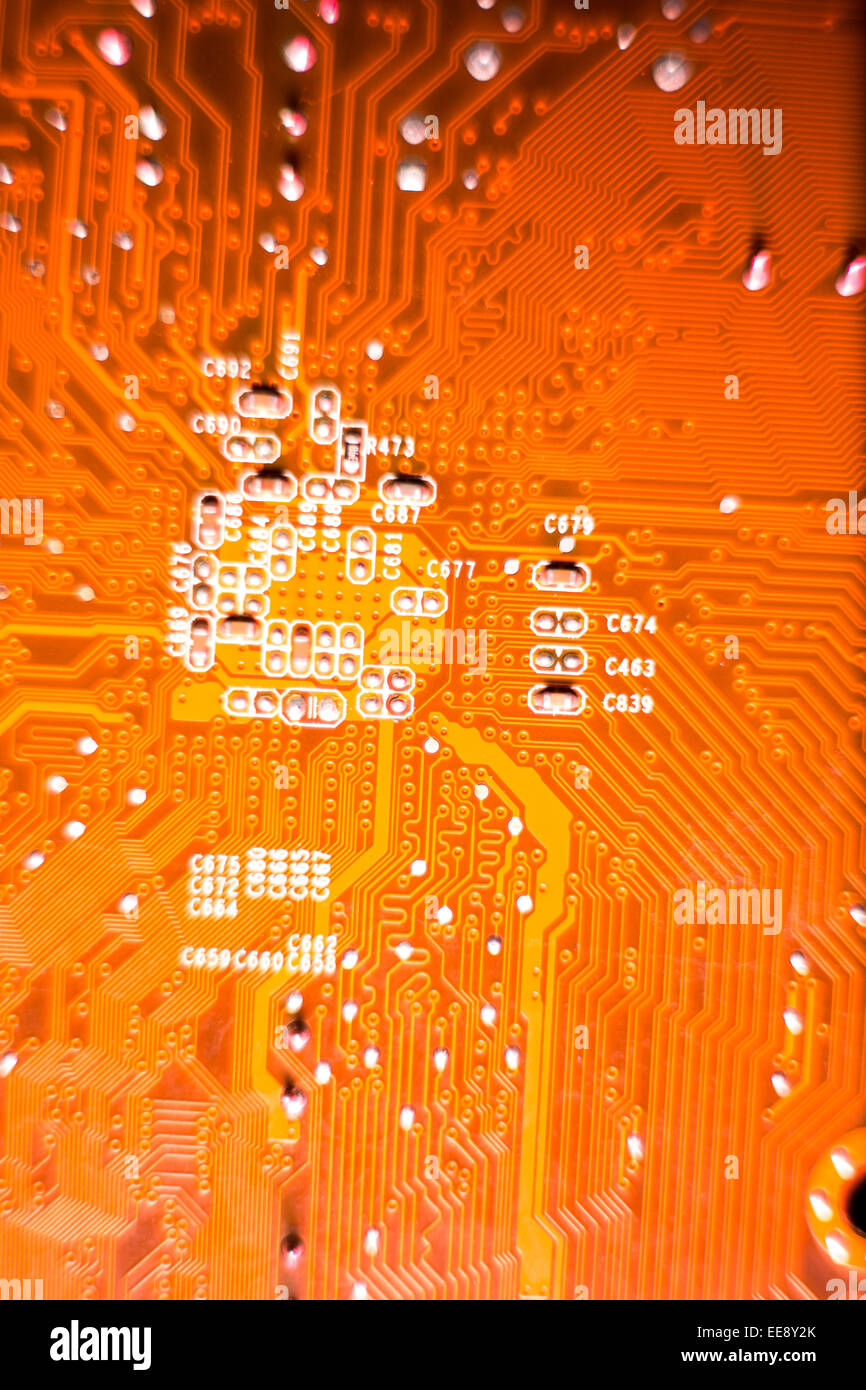 Carte mère. Banque D'Images